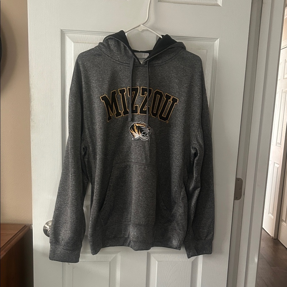 Mizzou Gray Hoodie Sweater